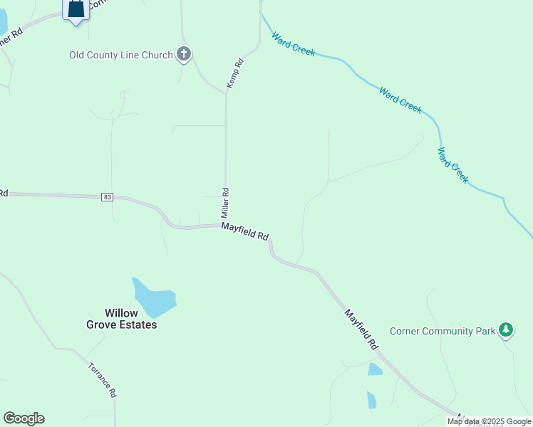 map of restaurants, bars, coffee shops, grocery stores, and more near 2637 Mayfield Road in Warrior