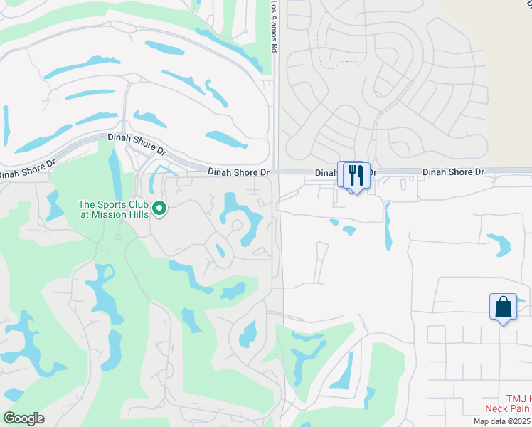 map of restaurants, bars, coffee shops, grocery stores, and more near 446 Sunningdale Drive in Rancho Mirage