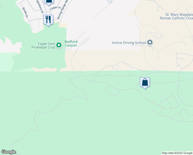 map of restaurants, bars, coffee shops, grocery stores, and more near 7557 Summer Day Drive in Corona