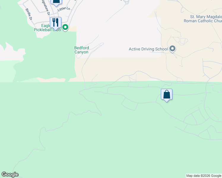map of restaurants, bars, coffee shops, grocery stores, and more near 7557 Summer Day Drive in Corona