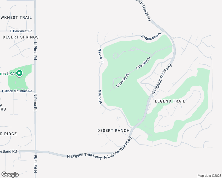 map of restaurants, bars, coffee shops, grocery stores, and more near 34616 North 93rd Place in Scottsdale