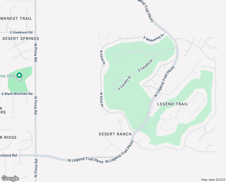 map of restaurants, bars, coffee shops, grocery stores, and more near 34616 North 93rd Place in Scottsdale