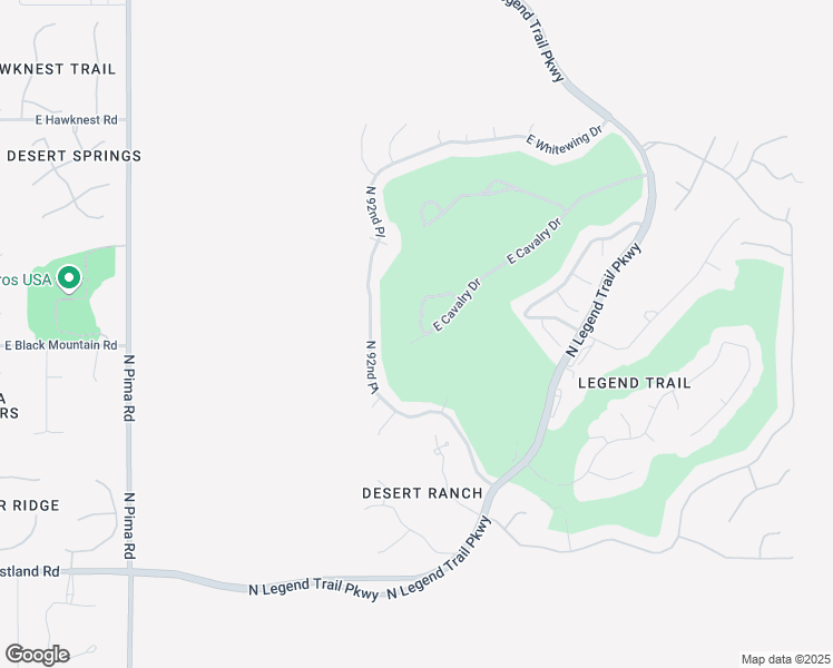 map of restaurants, bars, coffee shops, grocery stores, and more near 34616 North 93rd Place in Scottsdale