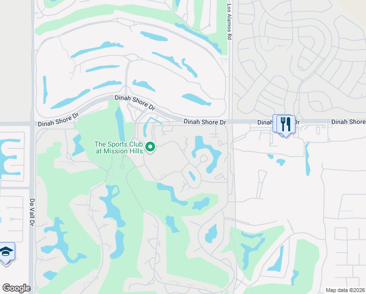 map of restaurants, bars, coffee shops, grocery stores, and more near 364 Wimbledon Drive in Rancho Mirage