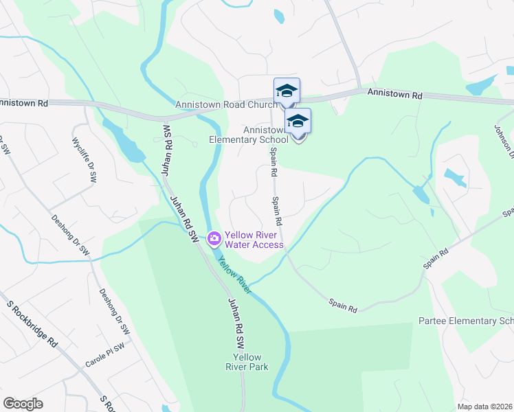 map of restaurants, bars, coffee shops, grocery stores, and more near 4885 Riversound Drive in Snellville