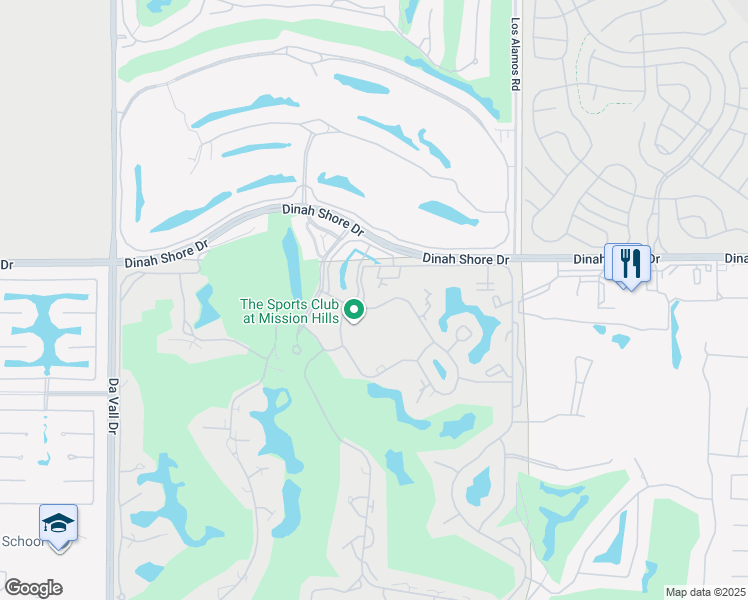 map of restaurants, bars, coffee shops, grocery stores, and more near 312 Forest Hills Drive in Rancho Mirage