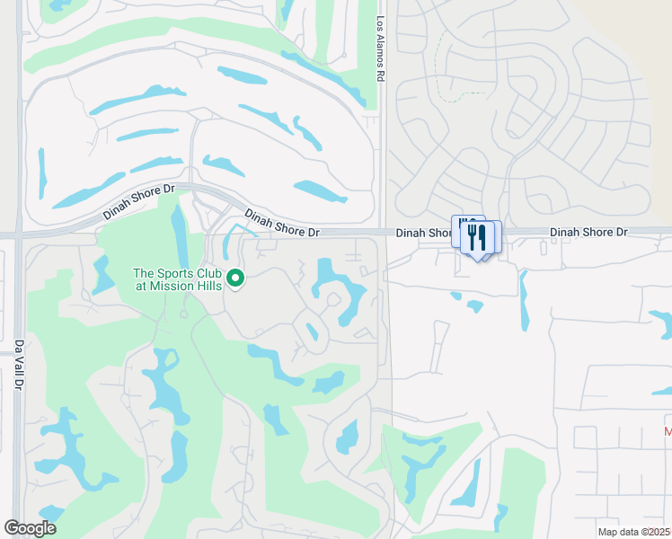 map of restaurants, bars, coffee shops, grocery stores, and more near 415 Forest Hills Drive in Rancho Mirage