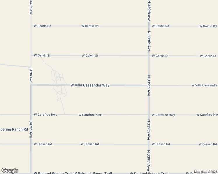 map of restaurants, bars, coffee shops, grocery stores, and more near 34115 West Villa Cassandra Way in Wickenburg
