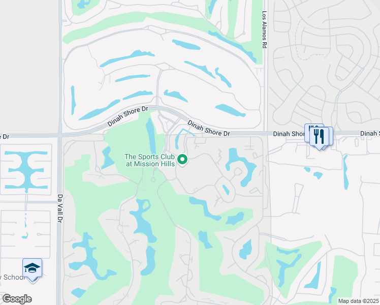 map of restaurants, bars, coffee shops, grocery stores, and more near 304 Forest Hills Drive in Rancho Mirage