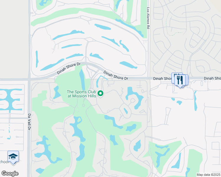 map of restaurants, bars, coffee shops, grocery stores, and more near 318 Forest Hills Drive in Rancho Mirage