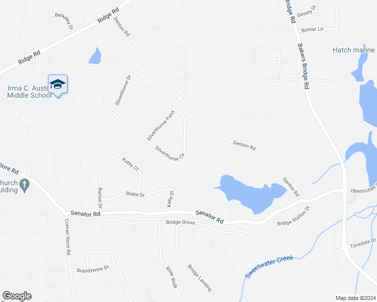 map of restaurants, bars, coffee shops, grocery stores, and more near 233 Silverthorne Circle in Douglasville