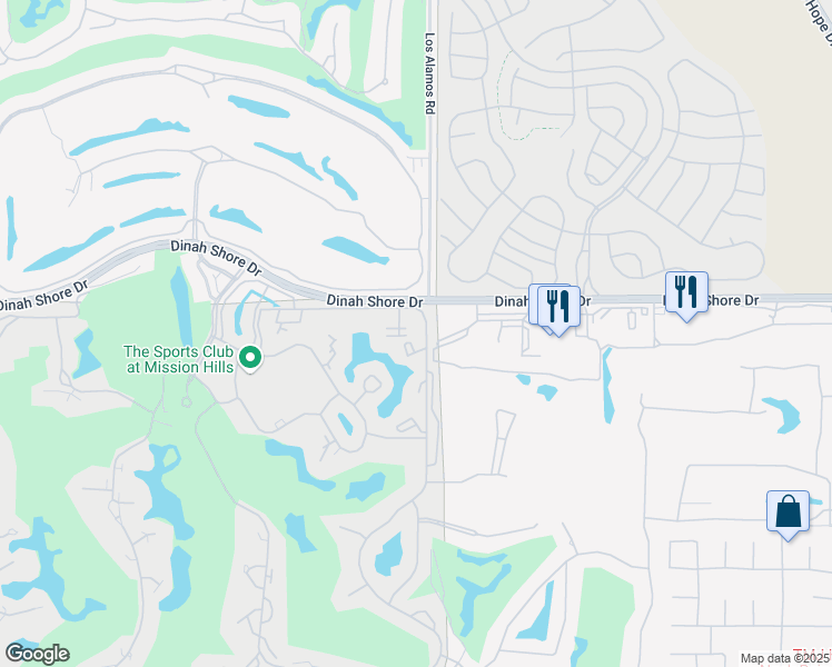 map of restaurants, bars, coffee shops, grocery stores, and more near 430 Forest Hills Drive in Rancho Mirage