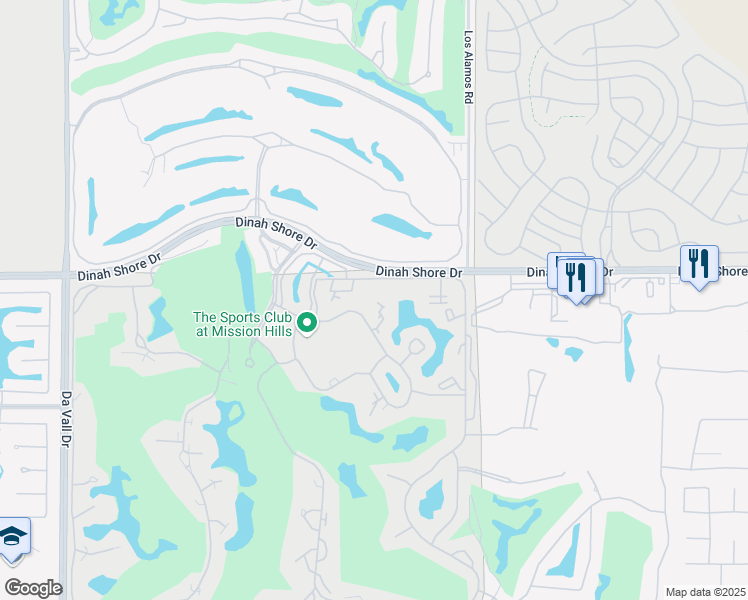 map of restaurants, bars, coffee shops, grocery stores, and more near 339 Forest Hills Drive in Rancho Mirage