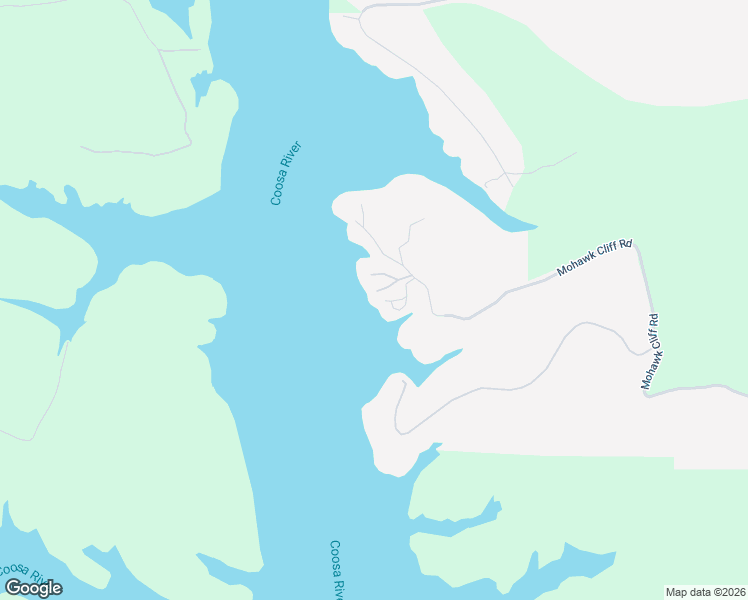 map of restaurants, bars, coffee shops, grocery stores, and more near 1893 Mohawk Cliff Road in Ohatchee