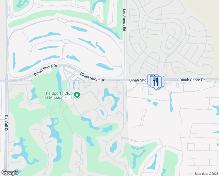 map of restaurants, bars, coffee shops, grocery stores, and more near 408 Forest Hills Drive in Rancho Mirage