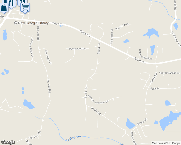 map of restaurants, bars, coffee shops, grocery stores, and more near 292 Seals Road in Dallas
