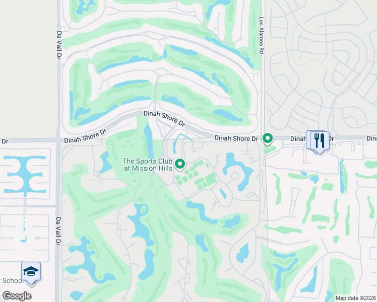 map of restaurants, bars, coffee shops, grocery stores, and more near 306 Forest Hills Drive in Rancho Mirage