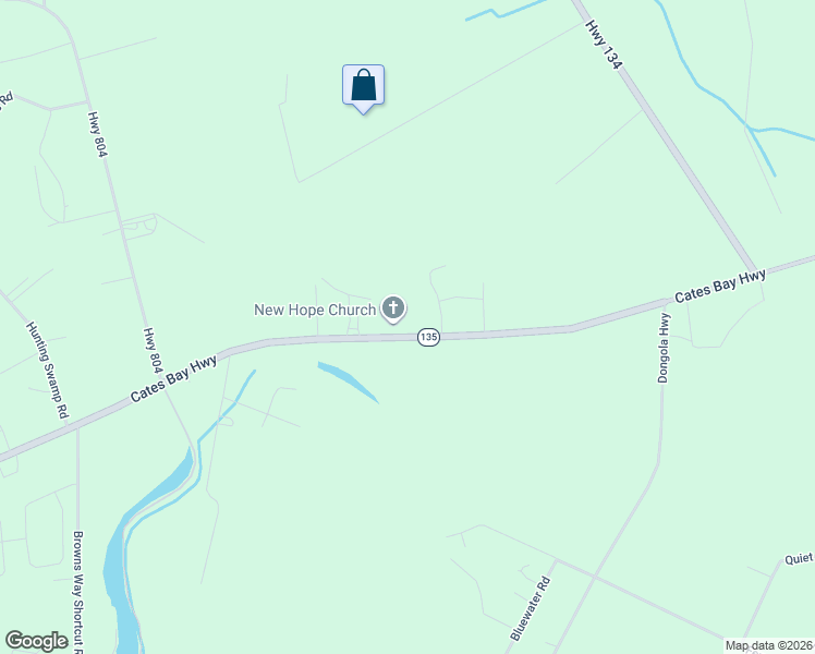 map of restaurants, bars, coffee shops, grocery stores, and more near 5492 Cates Bay Highway in Conway