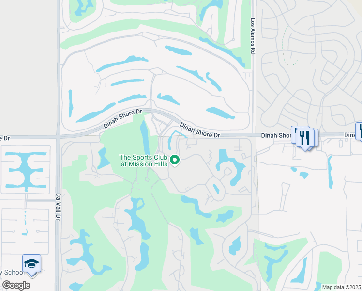 map of restaurants, bars, coffee shops, grocery stores, and more near 304 Forest Hills Drive in Rancho Mirage