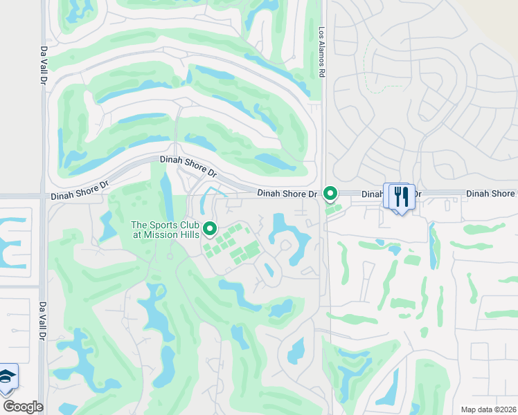 map of restaurants, bars, coffee shops, grocery stores, and more near 341 Forest Hills Drive in Rancho Mirage