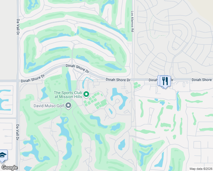 map of restaurants, bars, coffee shops, grocery stores, and more near 341 Forest Hills Drive in Rancho Mirage