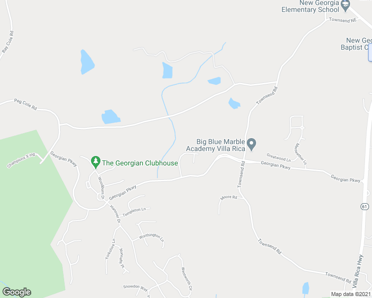 map of restaurants, bars, coffee shops, grocery stores, and more near 133 Stafford Lane in Villa Rica