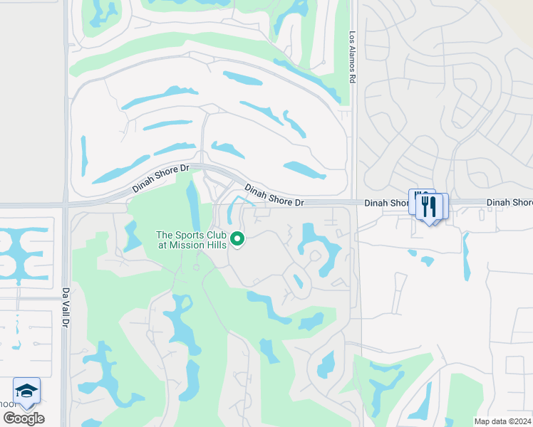 map of restaurants, bars, coffee shops, grocery stores, and more near 326 Forest Hills Drive in Rancho Mirage