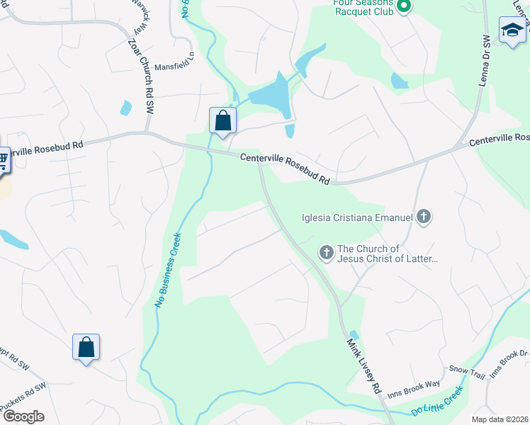 map of restaurants, bars, coffee shops, grocery stores, and more near 3500 Eagle Landing Drive in Snellville