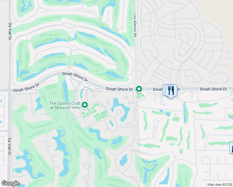 map of restaurants, bars, coffee shops, grocery stores, and more near 353 Forest Hills Drive in Rancho Mirage