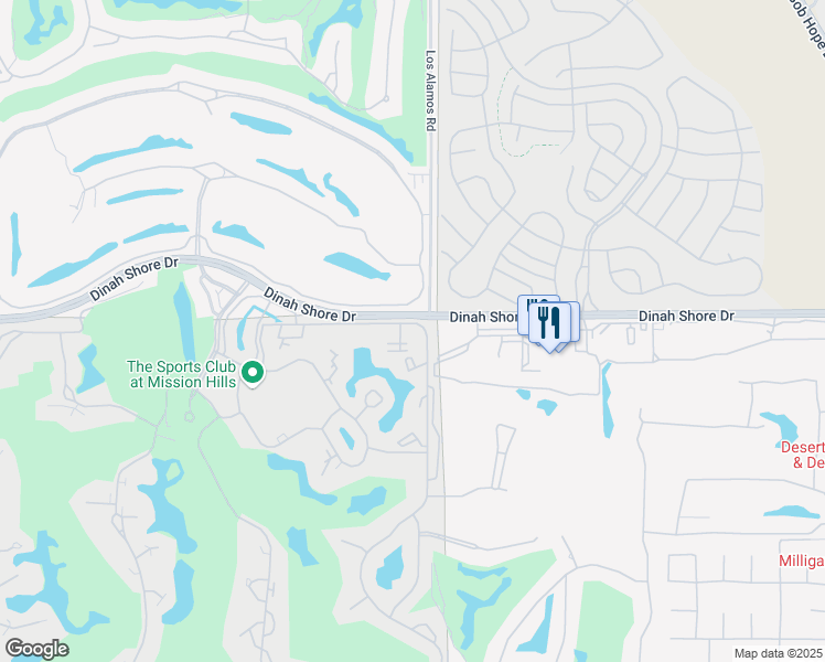 map of restaurants, bars, coffee shops, grocery stores, and more near 426 Forest Hills Drive in Rancho Mirage