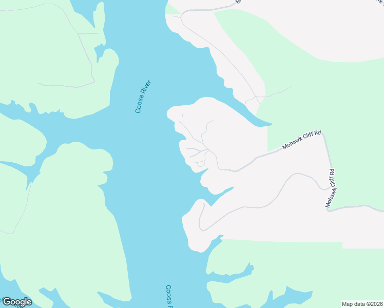 map of restaurants, bars, coffee shops, grocery stores, and more near 1893 Mohawk Cliff Road in Ohatchee
