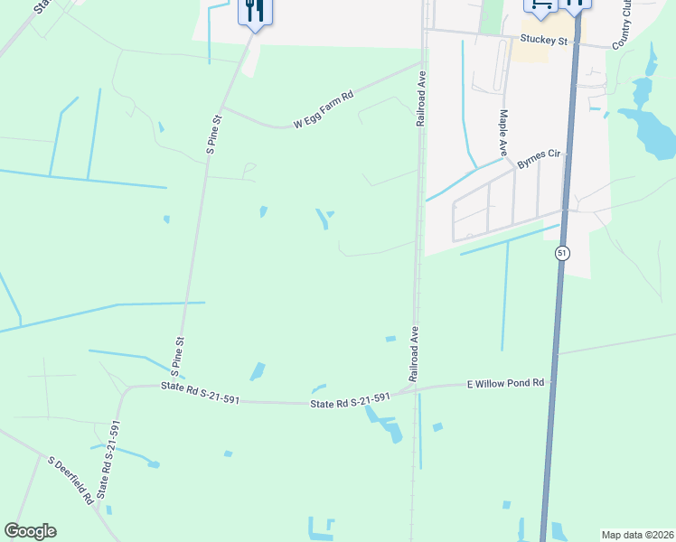 map of restaurants, bars, coffee shops, grocery stores, and more near 146 Langley Lane in Johnsonville