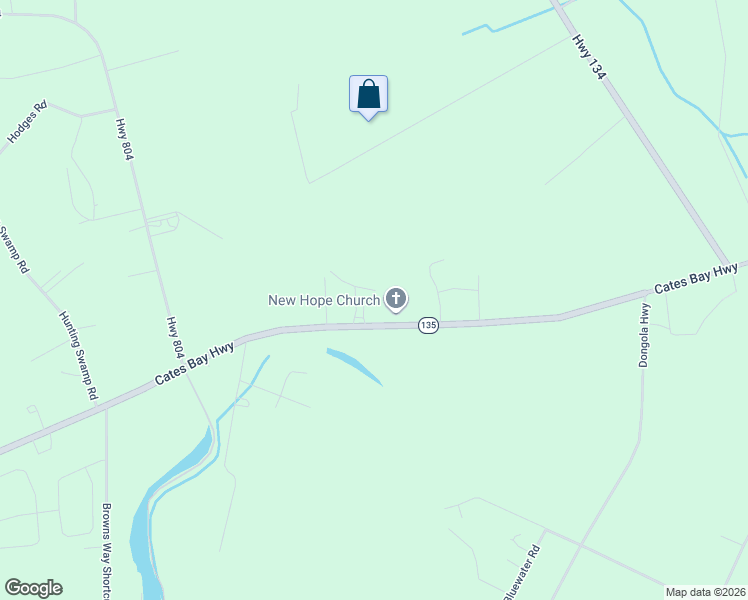 map of restaurants, bars, coffee shops, grocery stores, and more near 5540 Cates Bay Highway in Conway