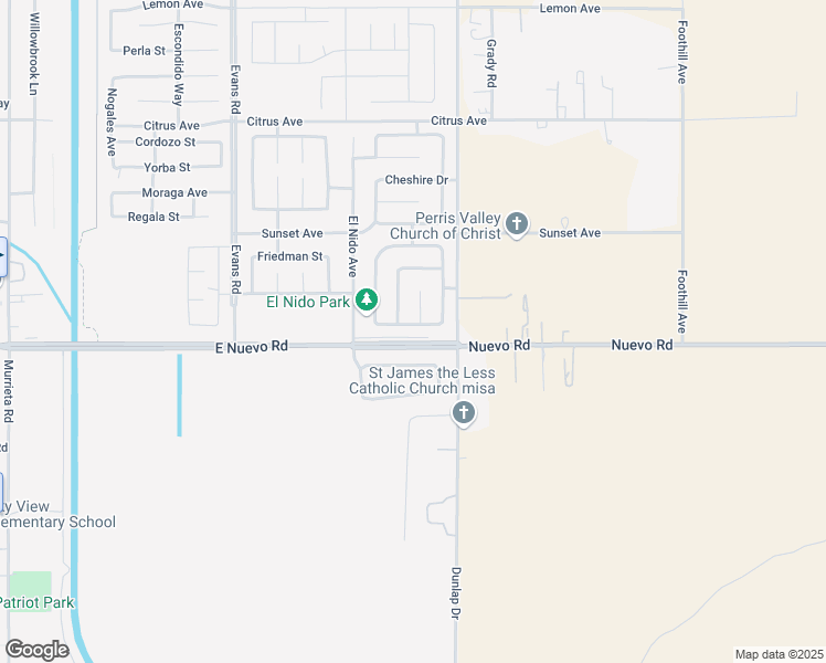 map of restaurants, bars, coffee shops, grocery stores, and more near 1513 Sweet Bay Drive in Perris