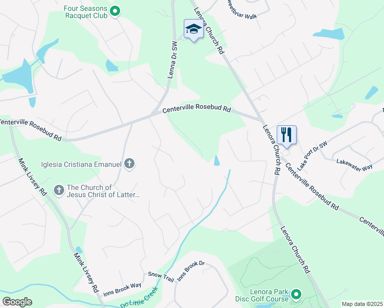 map of restaurants, bars, coffee shops, grocery stores, and more near 4013 Brenteresa Court in Snellville