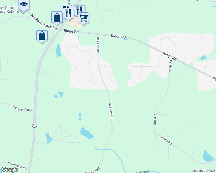 map of restaurants, bars, coffee shops, grocery stores, and more near 252 Glen Ridge Drive in Villa Rica
