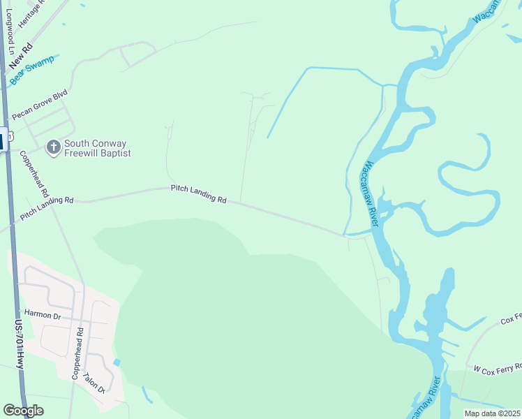 map of restaurants, bars, coffee shops, grocery stores, and more near 279 Pitch Landing Road in Conway