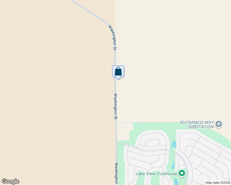 map of restaurants, bars, coffee shops, grocery stores, and more near Washington Street in Indio