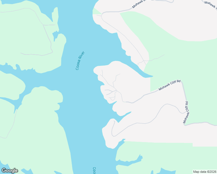 map of restaurants, bars, coffee shops, grocery stores, and more near 1891 Mohawk Cliff Road in Ohatchee