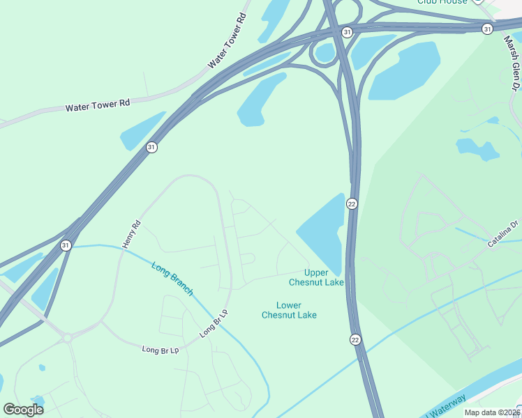 map of restaurants, bars, coffee shops, grocery stores, and more near 6243 Water Tower Road in Longs