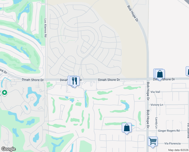 map of restaurants, bars, coffee shops, grocery stores, and more near 39 Cabernet in Rancho Mirage