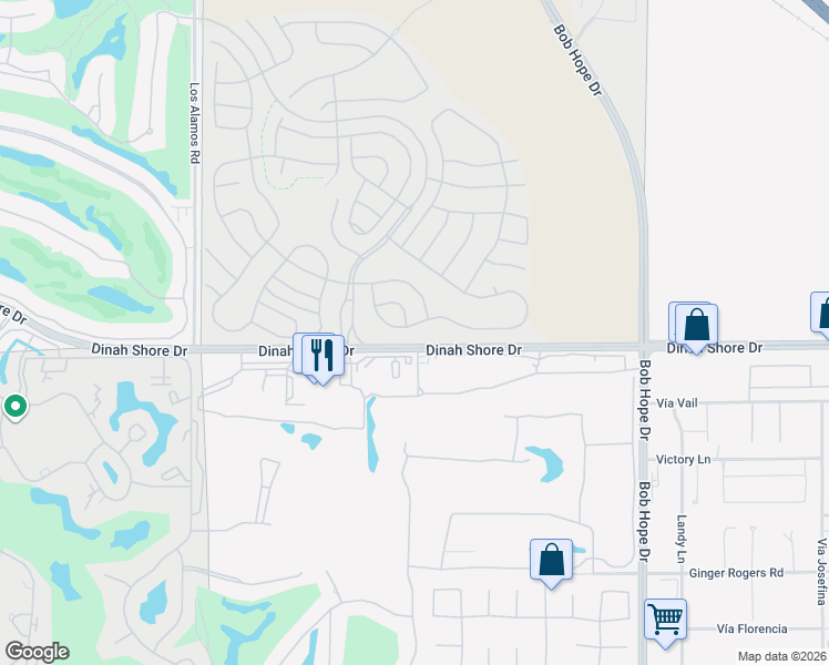 map of restaurants, bars, coffee shops, grocery stores, and more near 39 Cabernet in Rancho Mirage