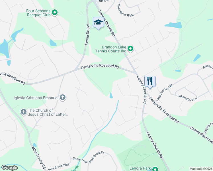 map of restaurants, bars, coffee shops, grocery stores, and more near 3998 Brenteresa Court in Snellville