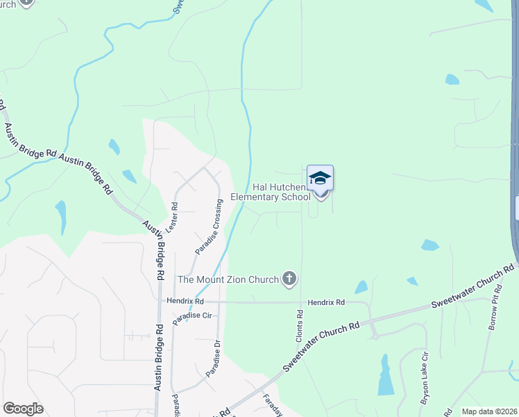 map of restaurants, bars, coffee shops, grocery stores, and more near 138 Wiley Drive in Douglasville
