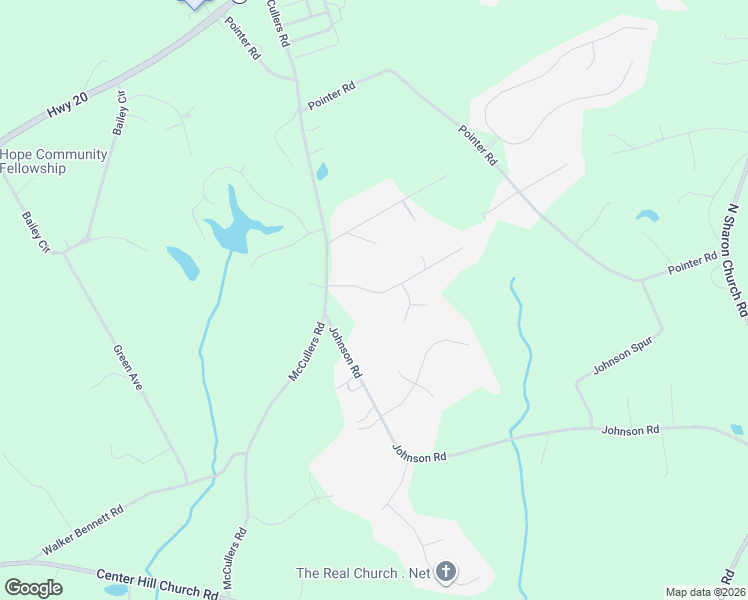 map of restaurants, bars, coffee shops, grocery stores, and more near 3710 Cobblestone Drive in Loganville