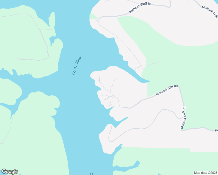 map of restaurants, bars, coffee shops, grocery stores, and more near 1891 Mohawk Cliff Road in Ohatchee