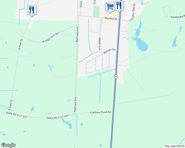 map of restaurants, bars, coffee shops, grocery stores, and more near 381 State Road S-21-785 in Johnsonville