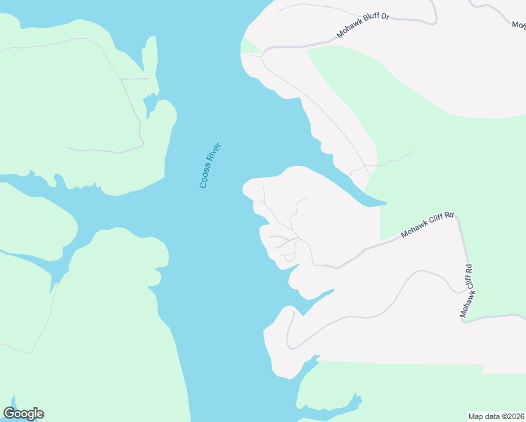 map of restaurants, bars, coffee shops, grocery stores, and more near 2023 Mohawk Cliff Road in Ohatchee