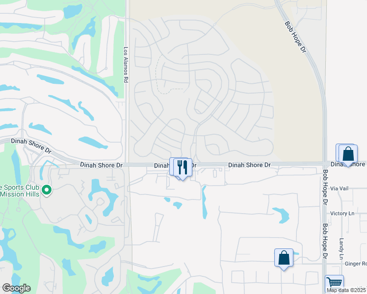 map of restaurants, bars, coffee shops, grocery stores, and more near 57 Syrah in Rancho Mirage