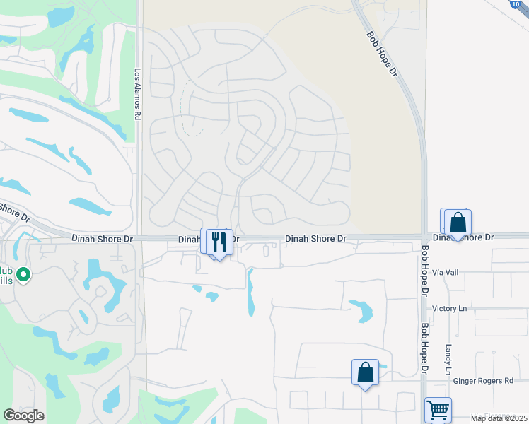 map of restaurants, bars, coffee shops, grocery stores, and more near 39 Cabernet in Rancho Mirage